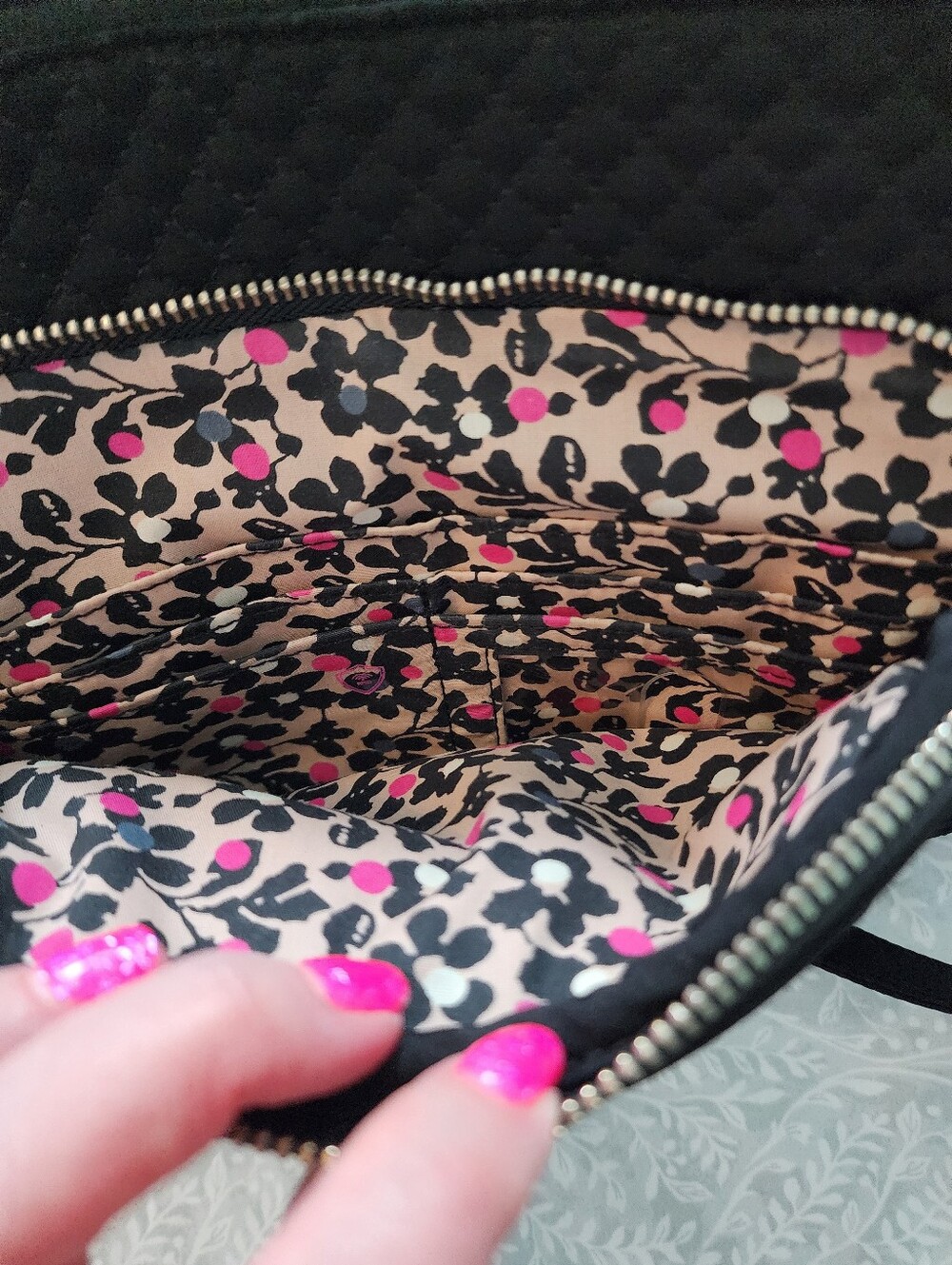 Vera Bradley Women's Microfiber Little Hipster Crossbody Purse with RFID Protect - Picture 12 of 13